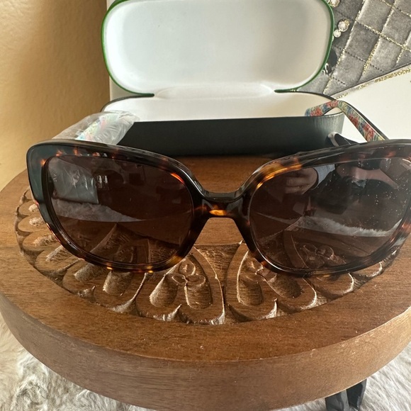 Kate Spade Tortoise Shell Sunglasses NEW - Picture 1 of 8